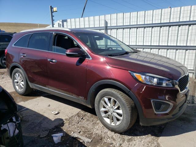 5XYPGDA35HG293703 - 2017 KIA SORENTO LX BURGUNDY photo 4