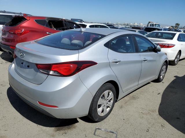 5NPDH4AE7GH739679 - 2016 HYUNDAI ELANTRA SE SILVER photo 3