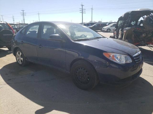 KMHDU4AD8AU174855 - 2010 HYUNDAI ELANTRA BLUE BLUE photo 4