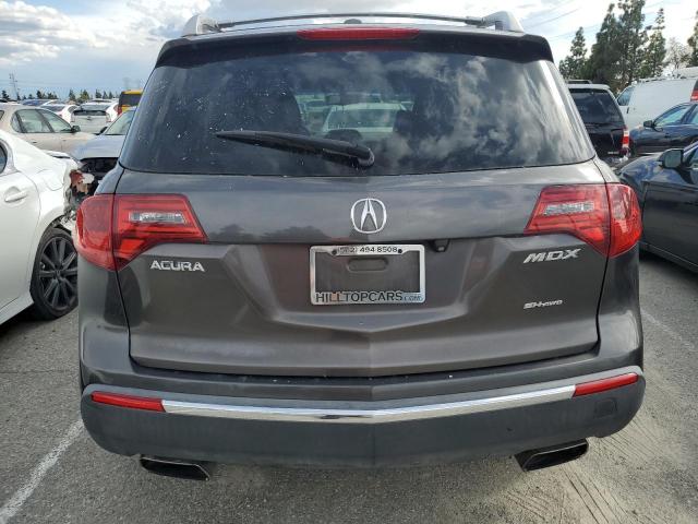 2HNYD2H38CH504856 - 2012 ACURA MDX TECHNOLOGY GRAY photo 6