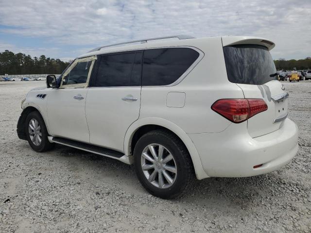 JN8AZ2ND0B9701125 - 2011 INFINITI QX56 WHITE photo 2