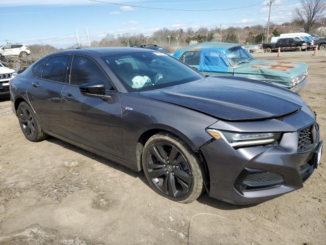 19UUB6F54MA005477 - 2021 ACURA TLX TECH A GRAY photo 4