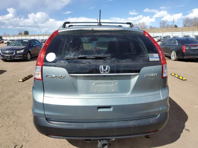 2HKRM4H78CH603905 - 2012 HONDA CR-V EXL GREEN photo 6