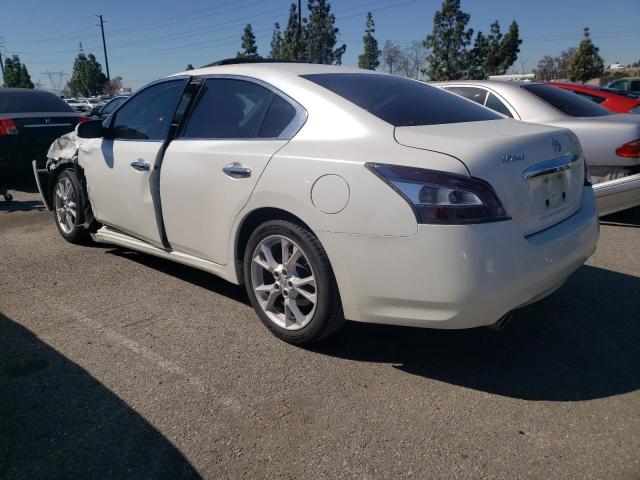 1N4AA5AP6EC905266 - 2014 NISSAN MAXIMA S WHITE photo 2