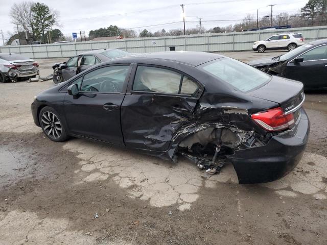 19XFB2F92EE018147 - 2014 HONDA CIVIC EXL BLACK photo 2