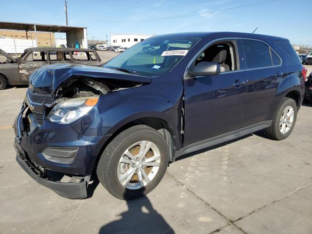 2GNALBEK8G6342855 - 2016 CHEVROLET EQUINOX LS BLUE photo 1