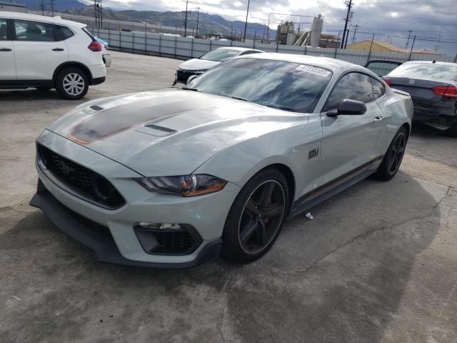 1FA6P8R09N5551115 - 2022 FORD MUSTANG MACH I GRAY photo 1