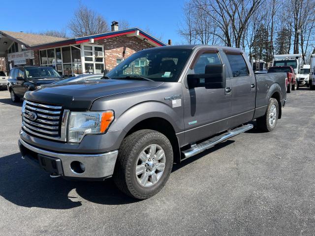 1FTFW1ET0CKD72142 - 2012 FORD F150 SUPERCREW GRAY photo 2