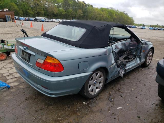 WBABS33461JY57032 - 2001 BMW 325 CI TURQUOISE photo 3