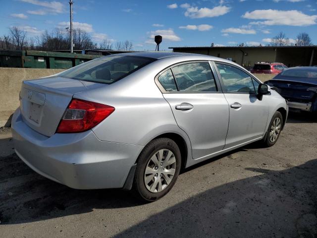 19XFB2F50CE326864 - 2012 HONDA CIVIC LX SILVER photo 3