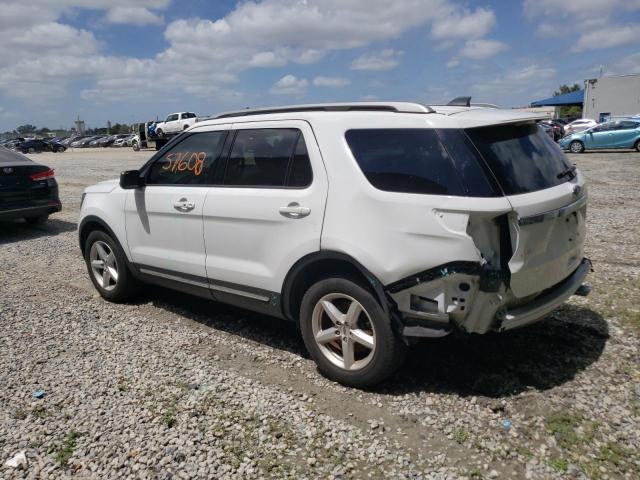 1FM5K7D87JGA40055 - 2018 FORD EXPLORER XLT WHITE photo 2