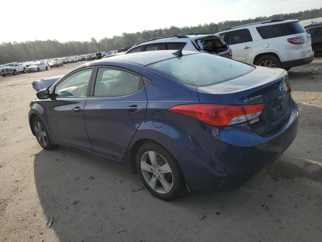 KMHDH4AE8DU659286 - 2013 HYUNDAI ELANTRA GLS BLUE photo 2