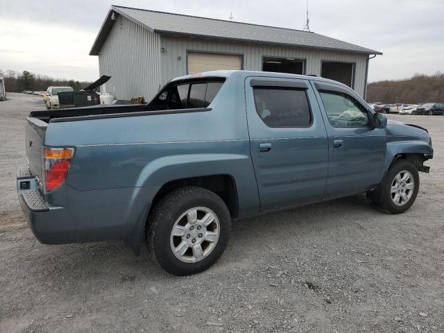 2HJYK16536H534678 - 2006 HONDA RIDGELINE RTL BLUE photo 3