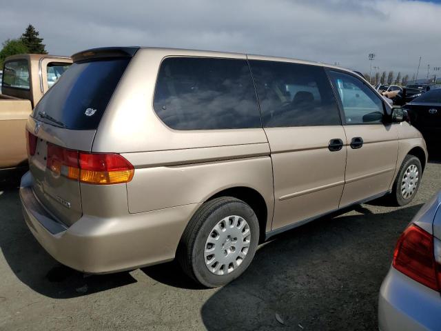 2HKRL18502H521567 - 2002 HONDA ODYSSEY LX GOLD photo 3