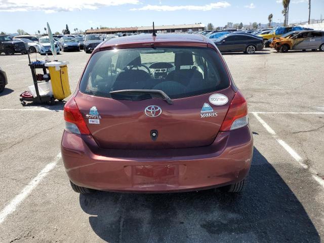 JTDJT4K33A5297215 - 2010 TOYOTA YARIS BURGUNDY photo 6