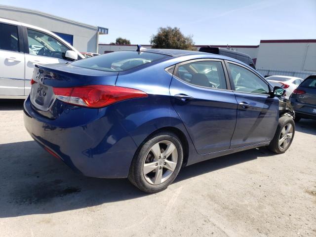 KMHDH4AE6DU809542 - 2013 HYUNDAI ELANTRA GLS BLUE photo 3