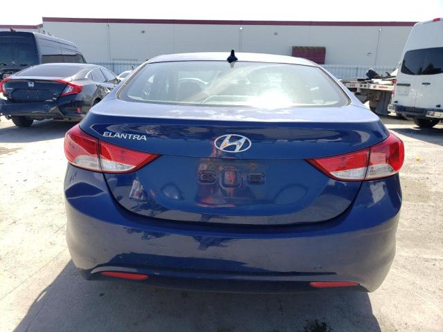 KMHDH4AE6DU809542 - 2013 HYUNDAI ELANTRA GLS BLUE photo 6