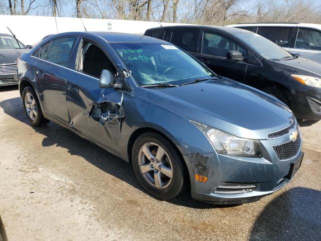 1G1PF5SC3C7216463 - 2012 CHEVROLET CRUZE LT BLUE photo 4