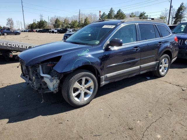 4S4BRCKC6D3304733 - 2013 SUBARU OUTBACK 2.5I LIMITED BLUE photo 1