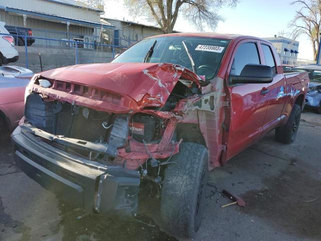 5TFUM5F18HX073638 - 2017 TOYOTA TUNDRA DOUBLE CAB SR/SR5 RED photo 1