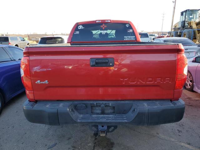 5TFUM5F18HX073638 - 2017 TOYOTA TUNDRA DOUBLE CAB SR/SR5 RED photo 6