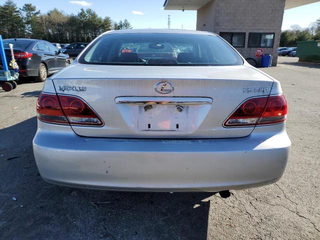 JTHBA30G455127850 - 2005 LEXUS ES 330 SILVER photo 6