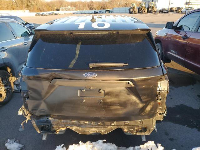 1FM5K8AB7MGA43189 - 2021 FORD EXPLORER POLICE INTERCEPTOR შავი ფოტო 6