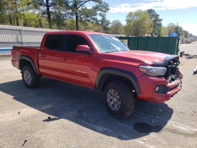 3TMAZ5CN7KM097356 - 2019 TOYOTA TACOMA DOUBLE CAB RED photo 4