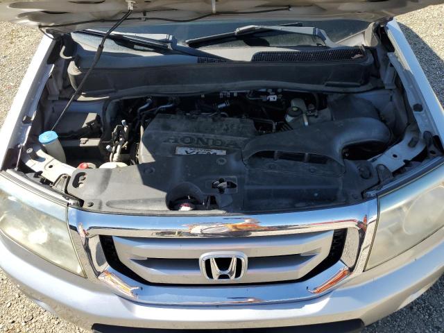 5FNYF3H6XAB001784 - 2010 HONDA PILOT EXL SILVER photo 12