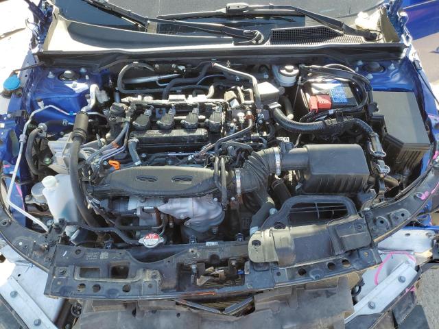 2HGFE1F73NH306796 - 2022 HONDA CIVIC EX BLUE photo 11