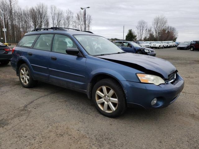 4S4BP61C067319801 - 2006 SUBARU LEGACY OUTBACK 2.5I BLUE photo 4