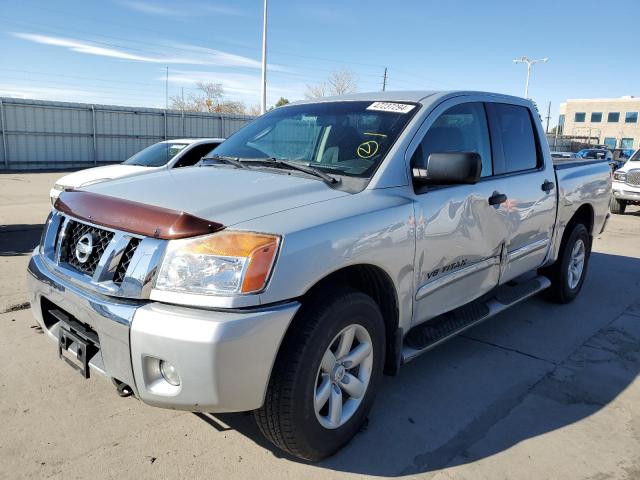 1N6BA0EC8AN310682 - 2010 NISSAN TITAN XE SILVER photo 1