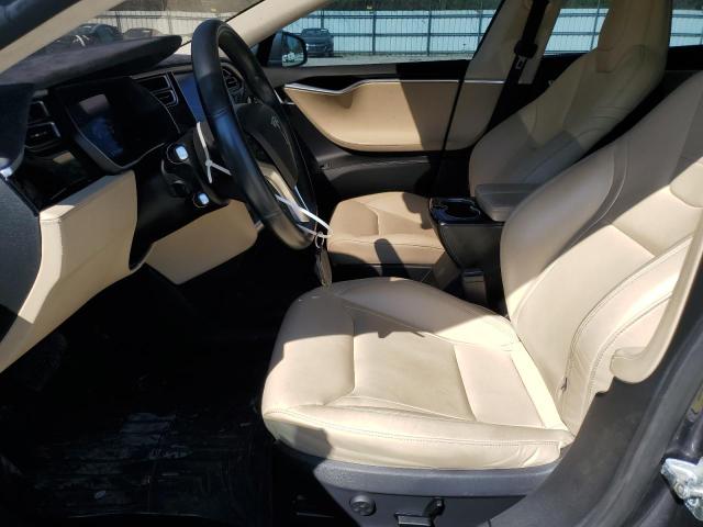5YJSA1E26FF111667 - 2015 TESLA MODEL S GRAY photo 7