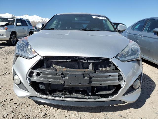 KMHTC6AE4DU136238 - 2013 HYUNDAI VELOSTER TURBO SILVER photo 5