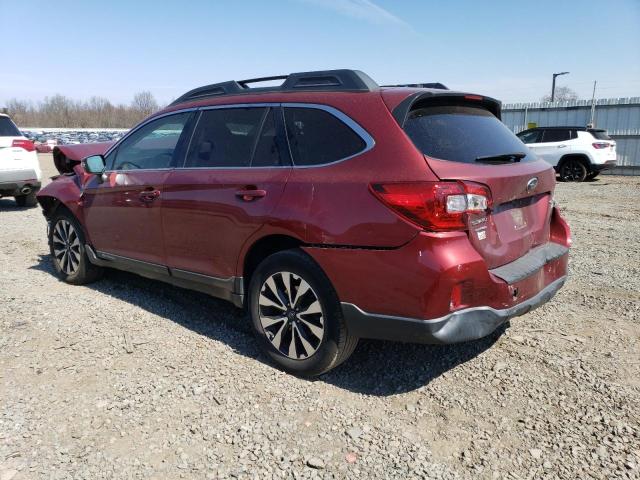 4S4BSANCXF3355790 - 2015 SUBARU OUTBACK 2.5I LIMITED BURGUNDY photo 2