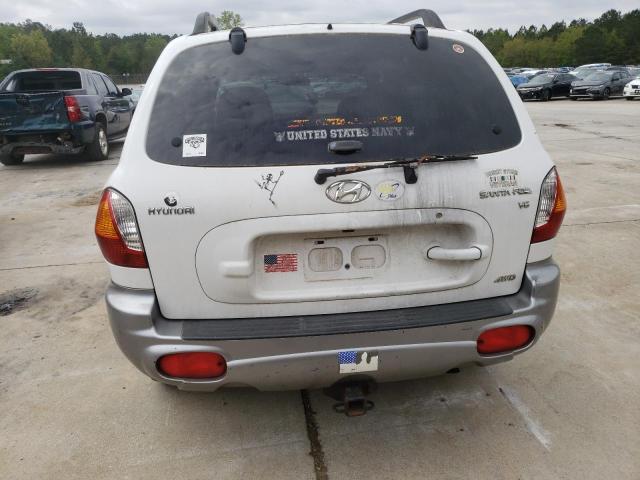 KM8SC73D22U173386 - 2002 HYUNDAI SANTA FE GLS WHITE photo 6