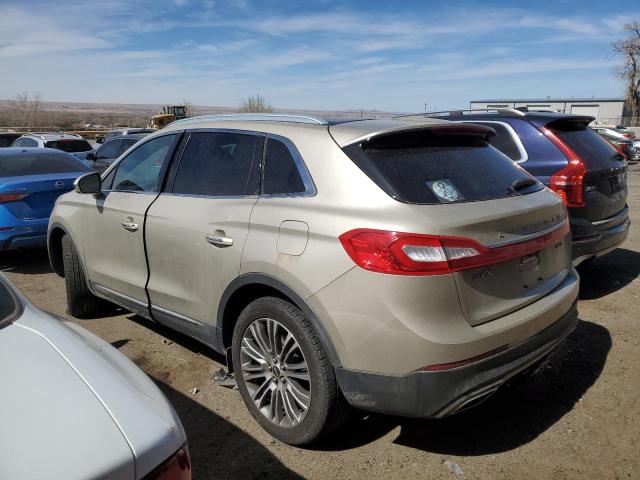 2LMPJ8LR7HBL37070 - 2017 LINCOLN MKX RESERVE Altın fotoğraf 2
