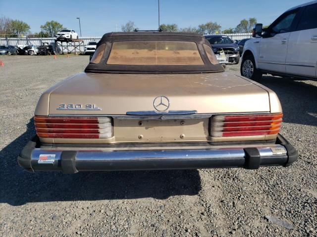 WDBBA45C9FA018725 - 1985 MERCEDES-BENZ 380 SL GOLD photo 6