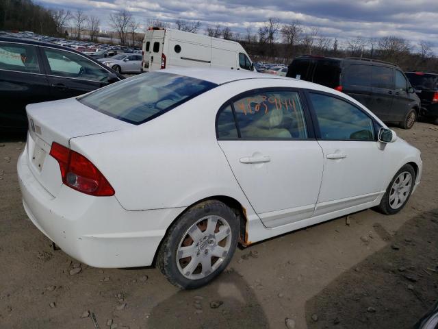 2HGFA16556H502413 - 2006 HONDA CIVIC LX WHITE photo 3