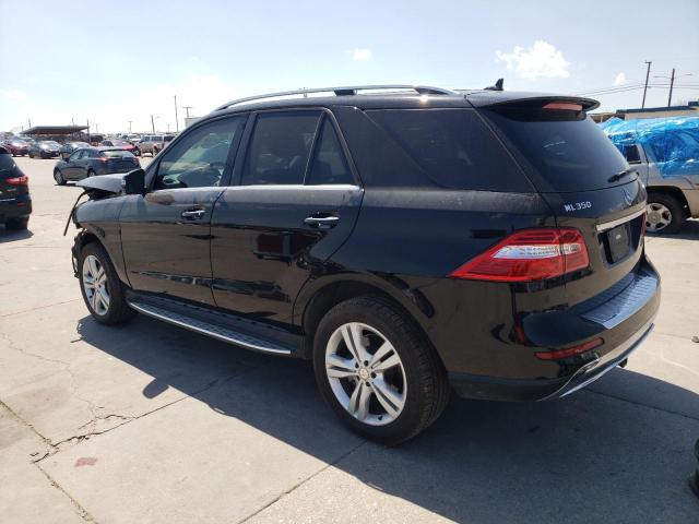4JGDA5HB8FA608252 - 2015 MERCEDES-BENZ ML 350 4MATIC BLACK photo 2