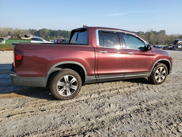 5FPYK3F75HB019750 - 2017 HONDA RIDGELINE RTL BURGUNDY photo 3