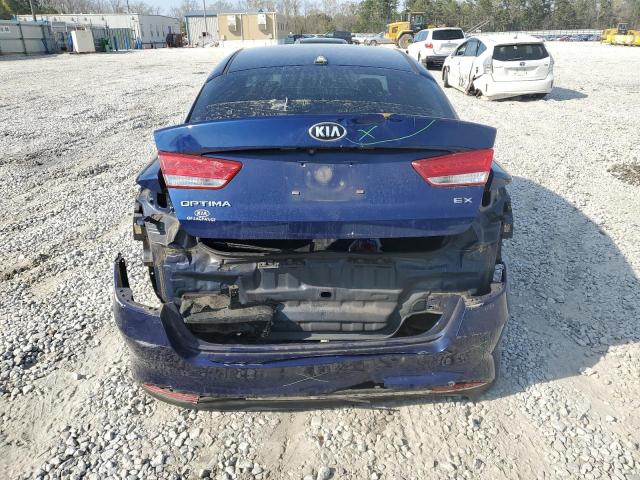 5XXGU4L38HG165403 - 2017 KIA OPTIMA EX BLUE photo 6