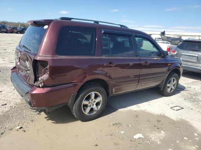 5FNYF18538B022417 - 2008 HONDA PILOT EXL PURPLE photo 3