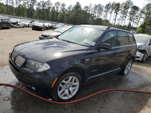 WBXPC93449WJ28425 - 2009 BMW X3 XDRIVE30I BLACK photo 1