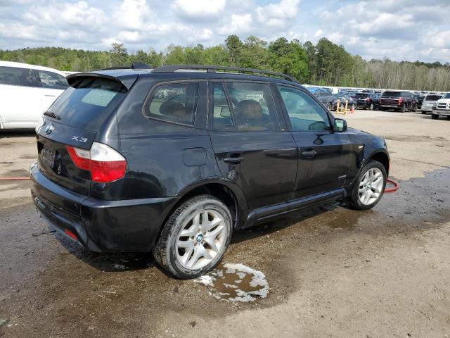 WBXPC93449WJ28425 - 2009 BMW X3 XDRIVE30I BLACK photo 3