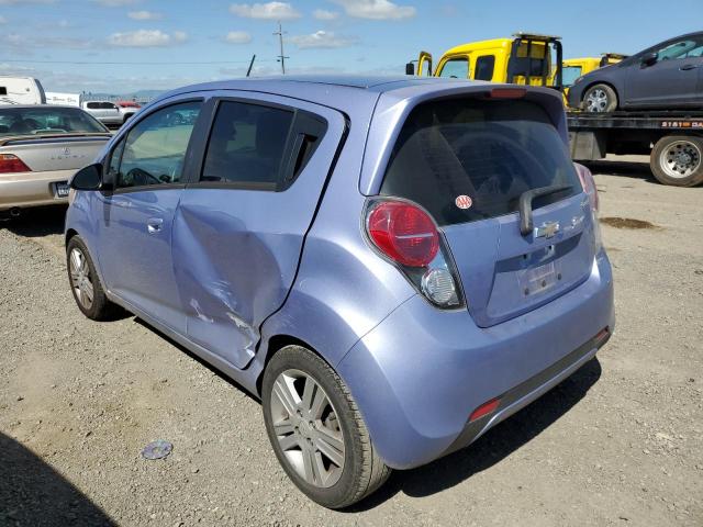 KL8CB6S98EC575631 - 2014 CHEVROLET SPARK LS BLUE photo 2