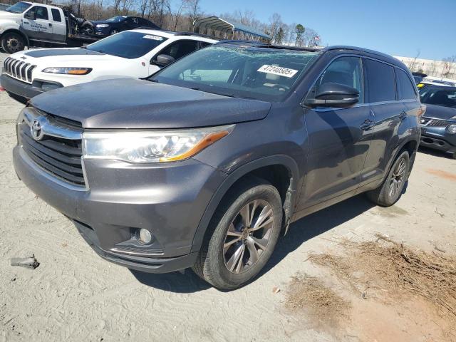 5TDJKRFH2ES068692 - 2014 TOYOTA HIGHLANDER XLE 灰色 照片 1