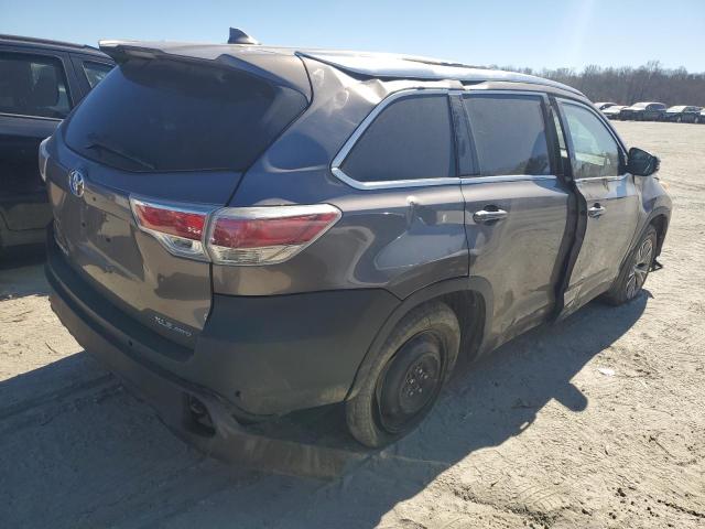 5TDJKRFH2ES068692 - 2014 TOYOTA HIGHLANDER XLE 灰色 照片 3