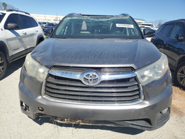 5TDJKRFH2ES068692 - 2014 TOYOTA HIGHLANDER XLE 灰色 照片 5