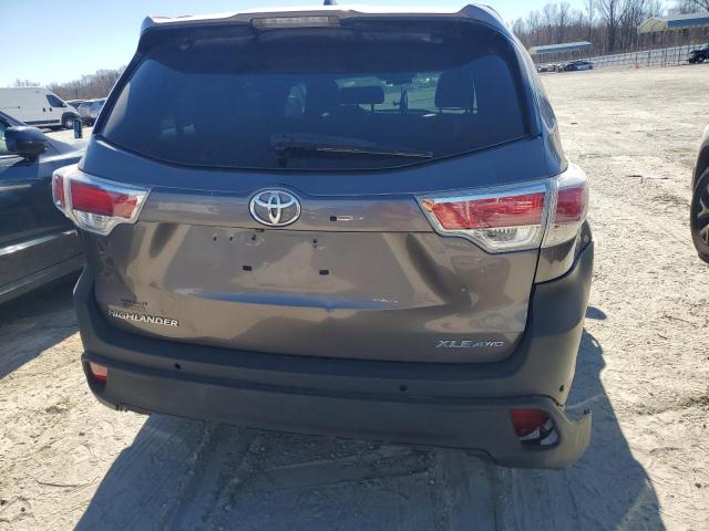 5TDJKRFH2ES068692 - 2014 TOYOTA HIGHLANDER XLE 灰色 照片 6